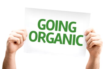 organic lawn care sign